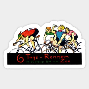 1914 Bicycle Race Sticker